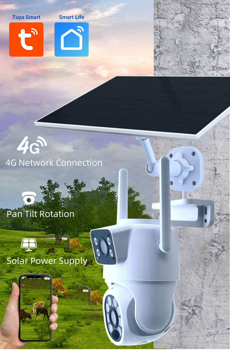 MS-P169 4MP Battery Solar-Powered 4G IP Camera